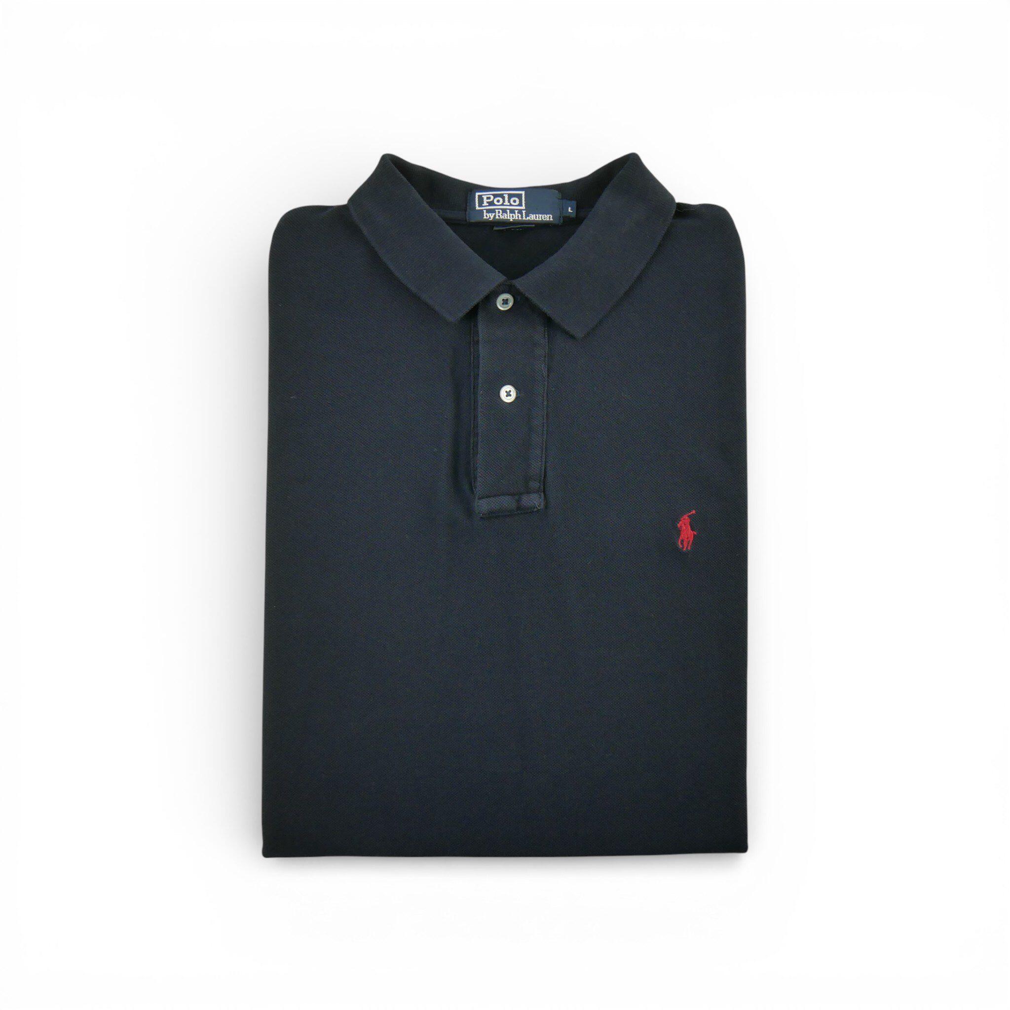 RALPH LAUREN Reconditionné - Polo manches courtes Homme Marine - Bon État