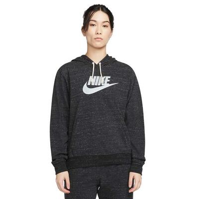 Felpa con Cappuccio Donna Nike Sportswear Gym Vintage Nero