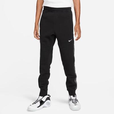 Pantalone uomo nike sportswear nero in cotone felpato