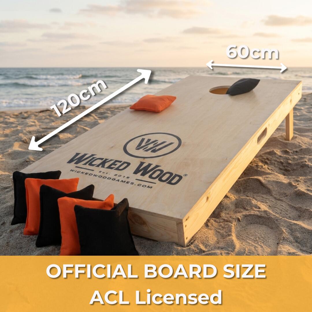 Set de Inicio de Cornhole - 120x60 - 1 tablero / 2x4 bolsas 7/7