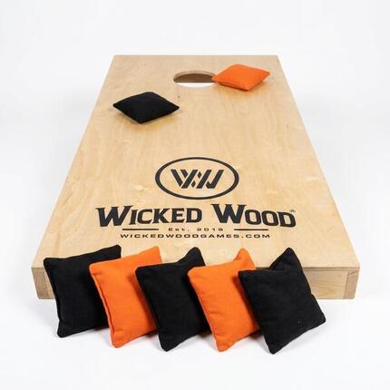 Kit de démarrage Cornhole - 120x60 - 1 planche / 2x4 sacs