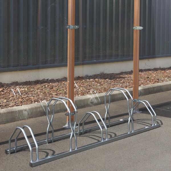 Range 5 vélos au sol sur 2 niveaux 4/4