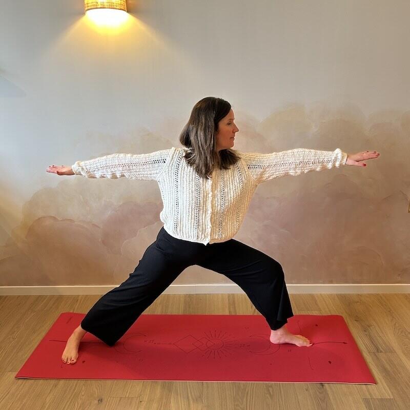 Tapis de yoga épais Yomad Solaire 8 mm Fraise 2/3