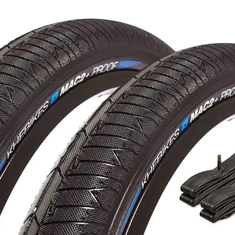 BMX Tyre Set KHE MAC2+ PROOF 20‘ x 2.30’ + Front Inner Tube