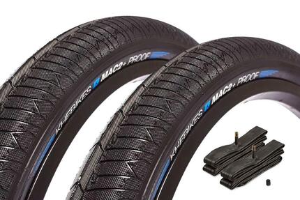 BMX Reifen SET KHE MAC2+ PROOF 20 Zoll x 2,30 Zoll + Schlauch AV
