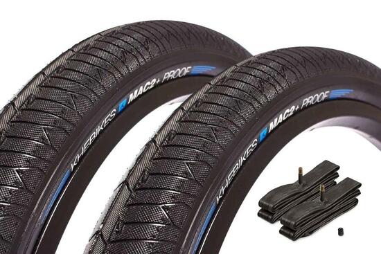 BMX Reifen SET KHE MAC2+ PROOF 20 Zoll x 2,30 Zoll + Schlauch AV