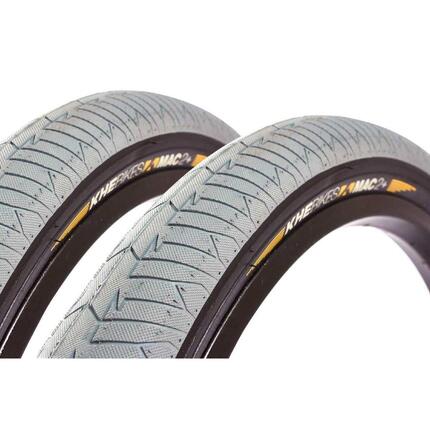 Zestaw opon BMX KHE MAC2+ 20 cali x 2,30 cala szary