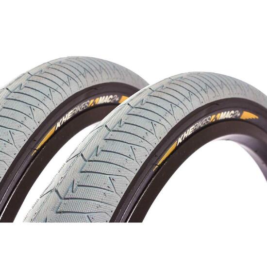 Zestaw opon BMX KHE MAC2+ 20 cali x 2,30 cala szary