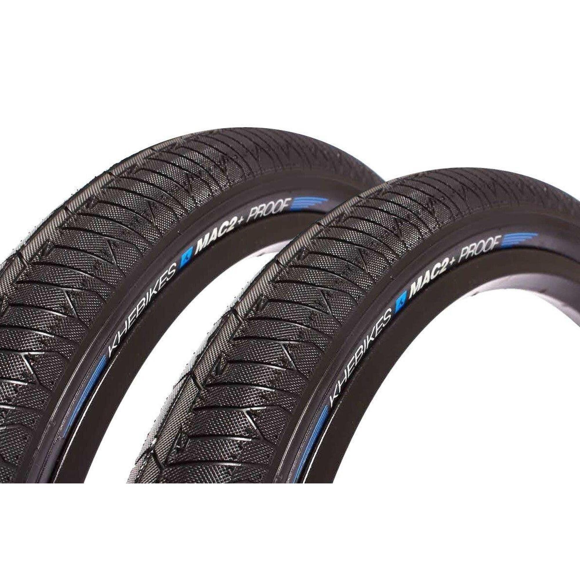 KHEBIKES Sada plášťů BMX KHE MAC2+ PROOF 20 palců x 2,30 palce