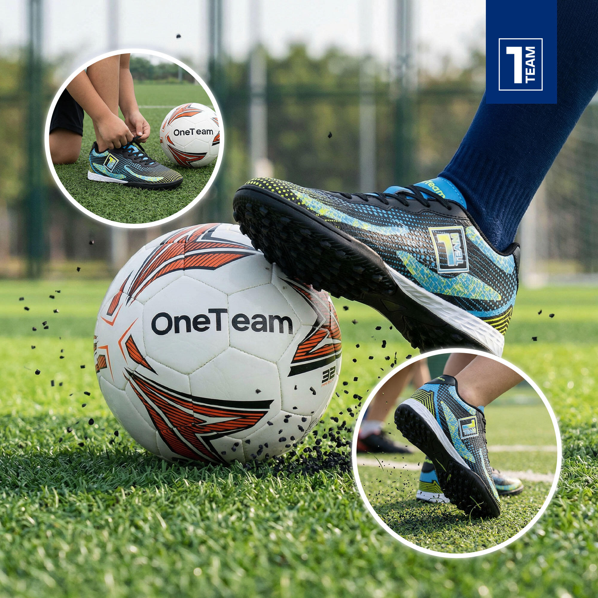 Scarpe da calcio per bambini OneTeam Robero Teen TF 6/7
