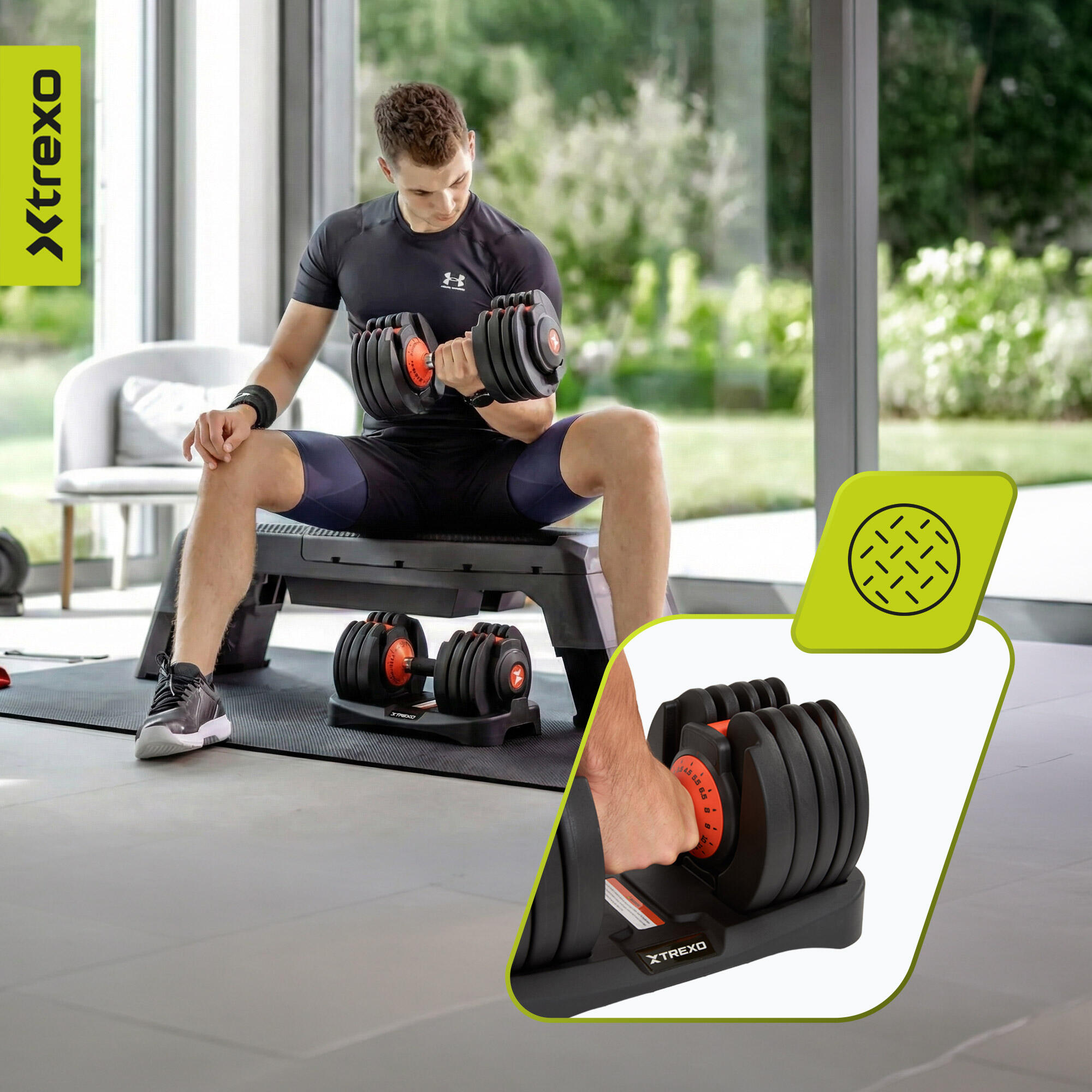Haltère réglable XTREXO 24kg EVO 5/7