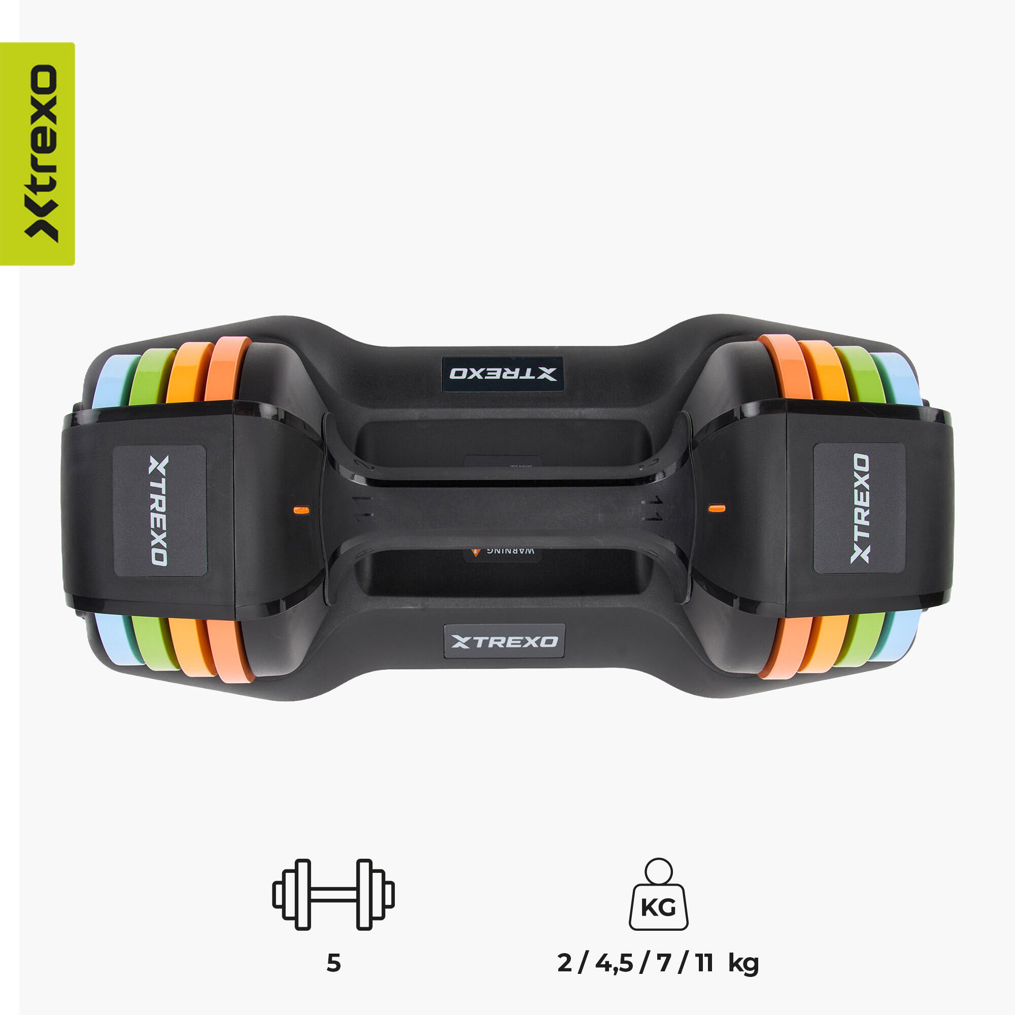 Manubrio regolabile XTREXO 11,5 kg 3/7