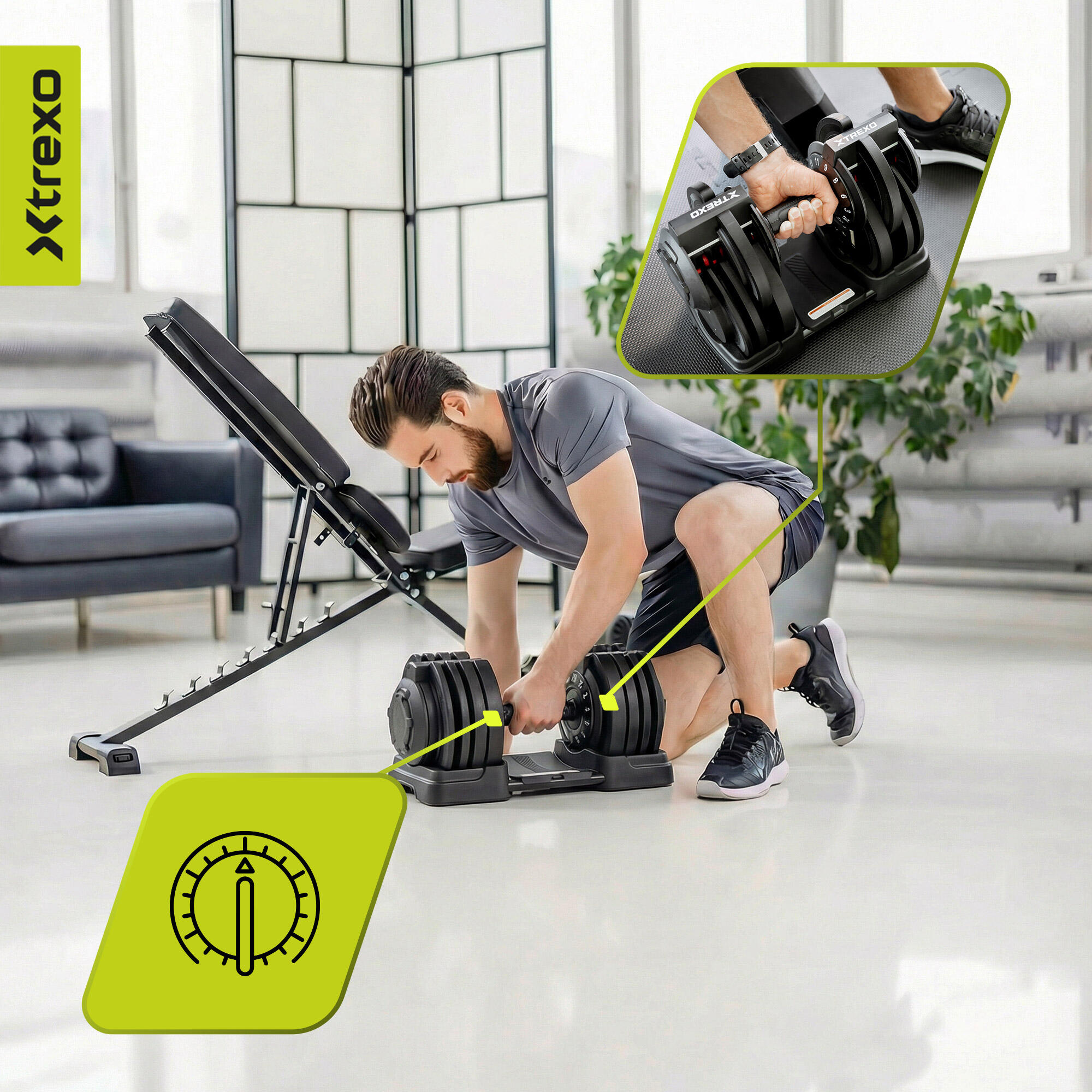 XTREXO TXO-B4W002 haltère réglable 7/7