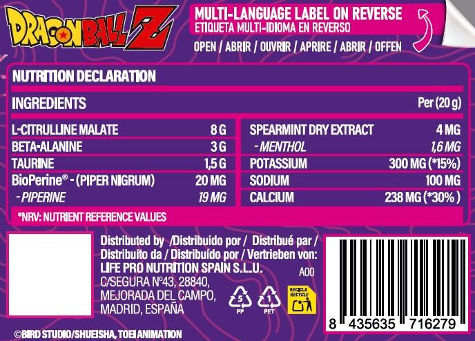Elektro Ki Koffeinfrei Dragon Ball Z Limited Edition – 400 g Kaugummi (Kaugummi 3/5