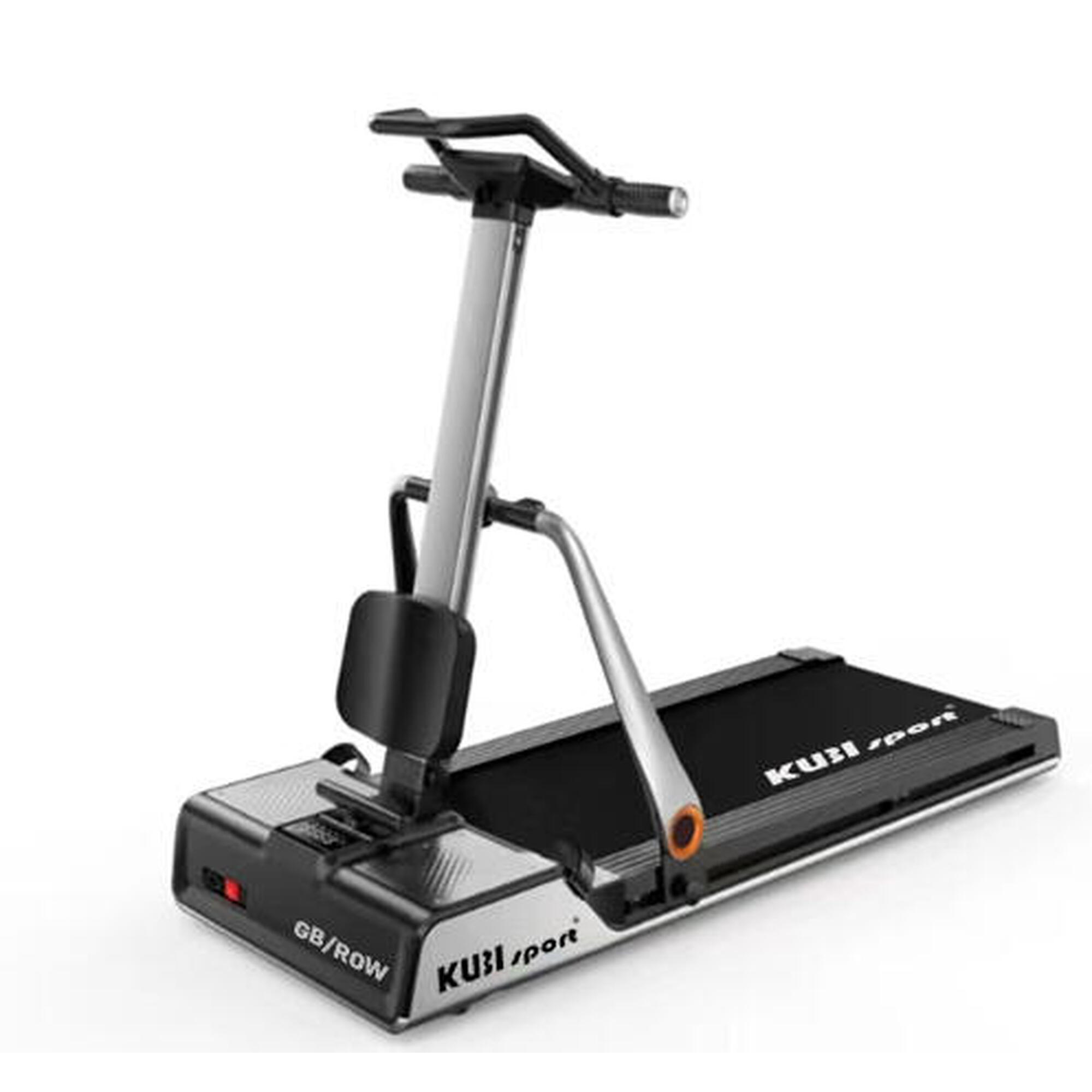 KUBISPORT Běžecký pás 4 v 1 s veslovacím trenažérem, kladkou a břišním trenažérem GB/ROW