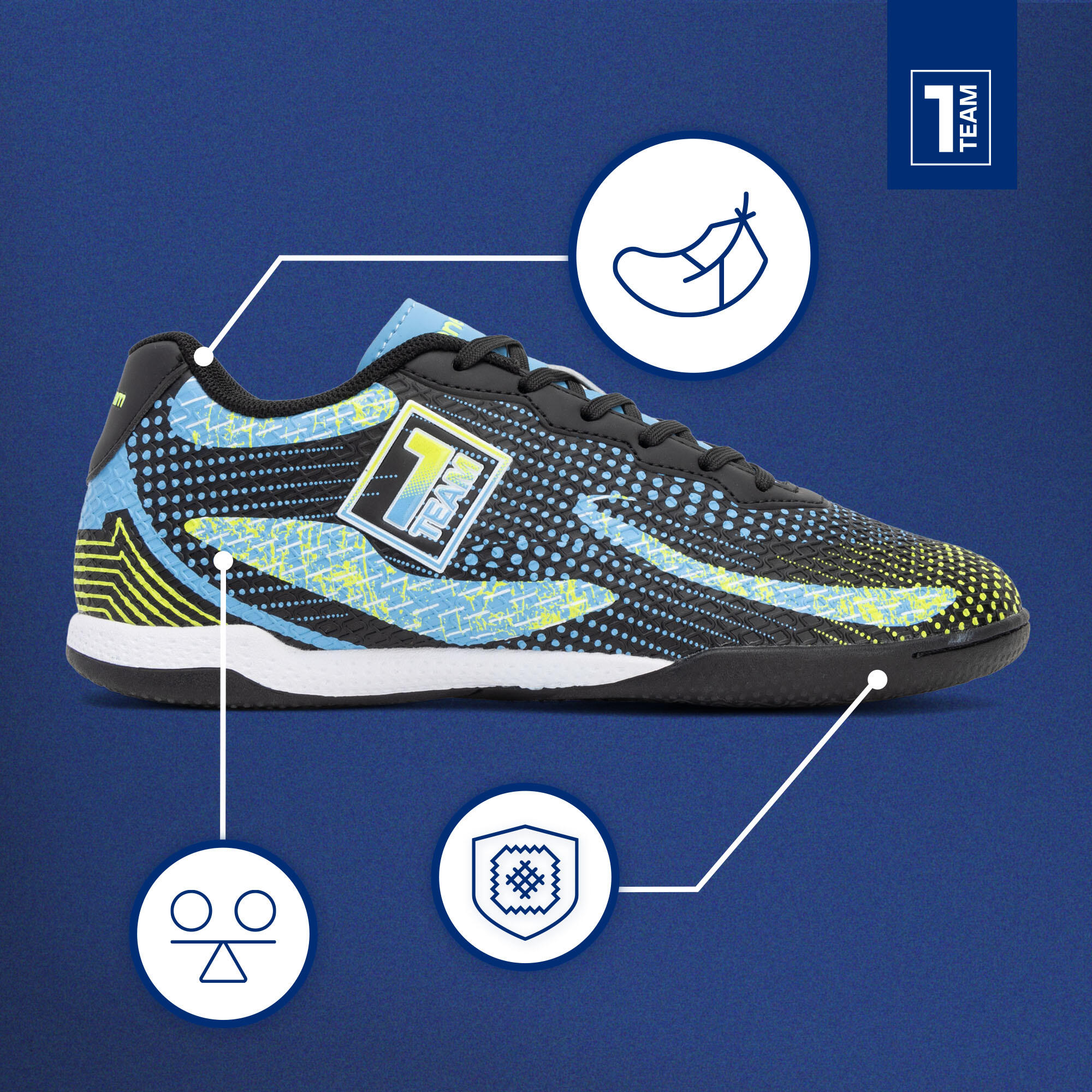 Scarpe da calcio per bambini OneTeam Robero Teen IC 3/7