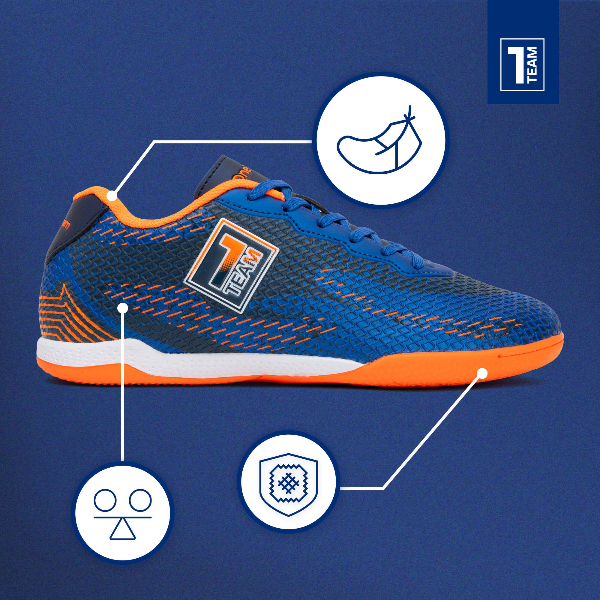 Chaussures de football pour enfants OneTeam Robero Teen IC 3/7