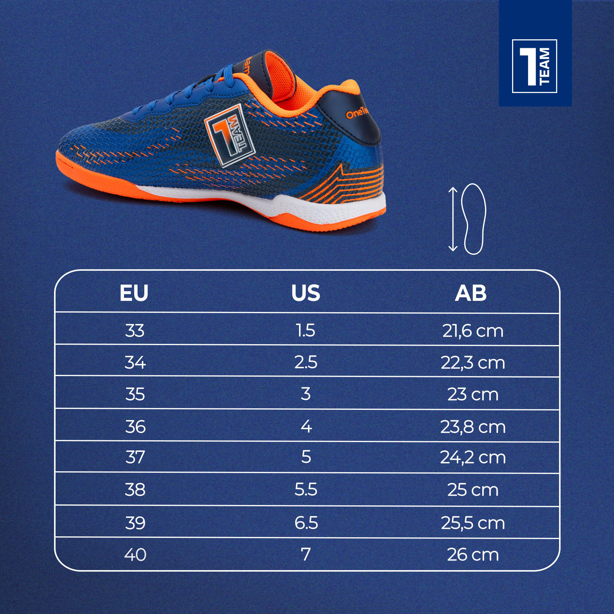 Chaussures de football pour enfants OneTeam Robero Teen IC 2/7
