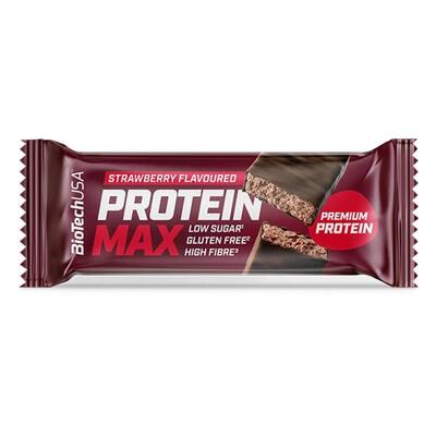 Protein max bar - 45 g aardbei biotech usa