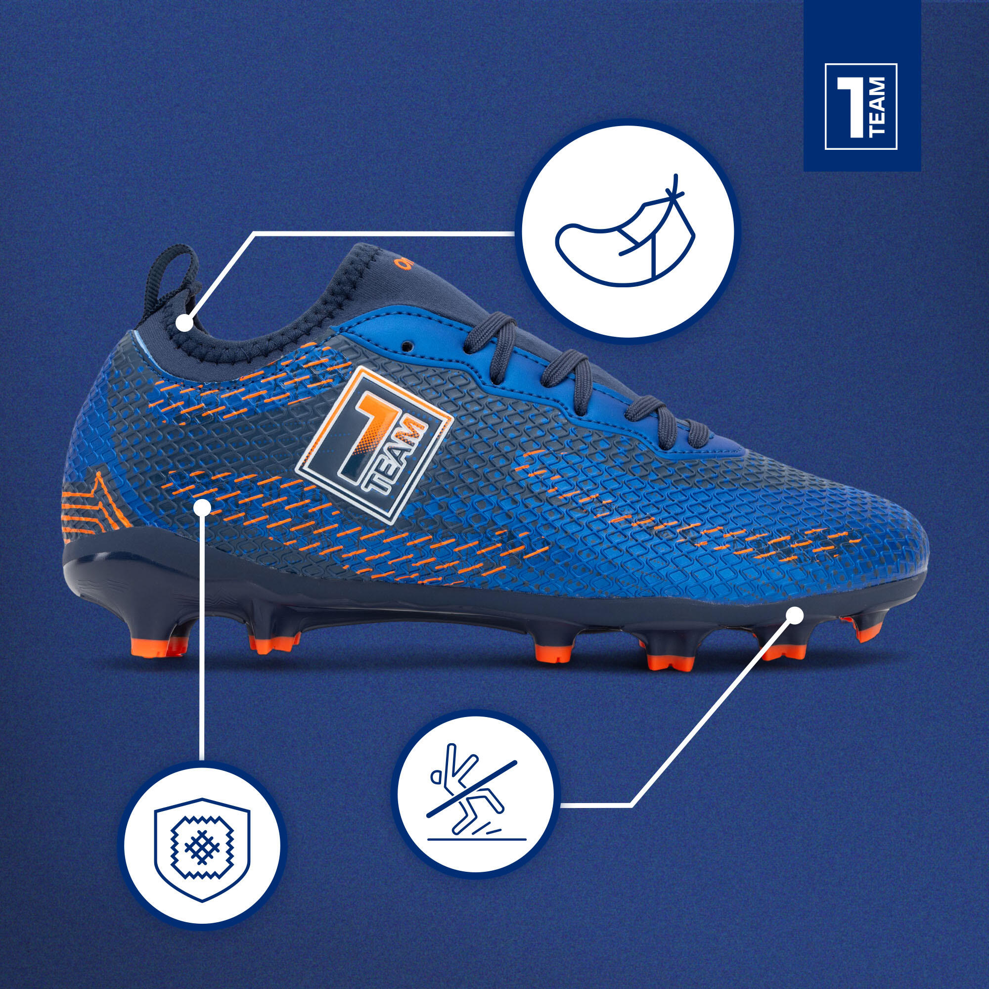 Chaussures de football pour enfants OneTeam Robero Teen FG/AG 3/7