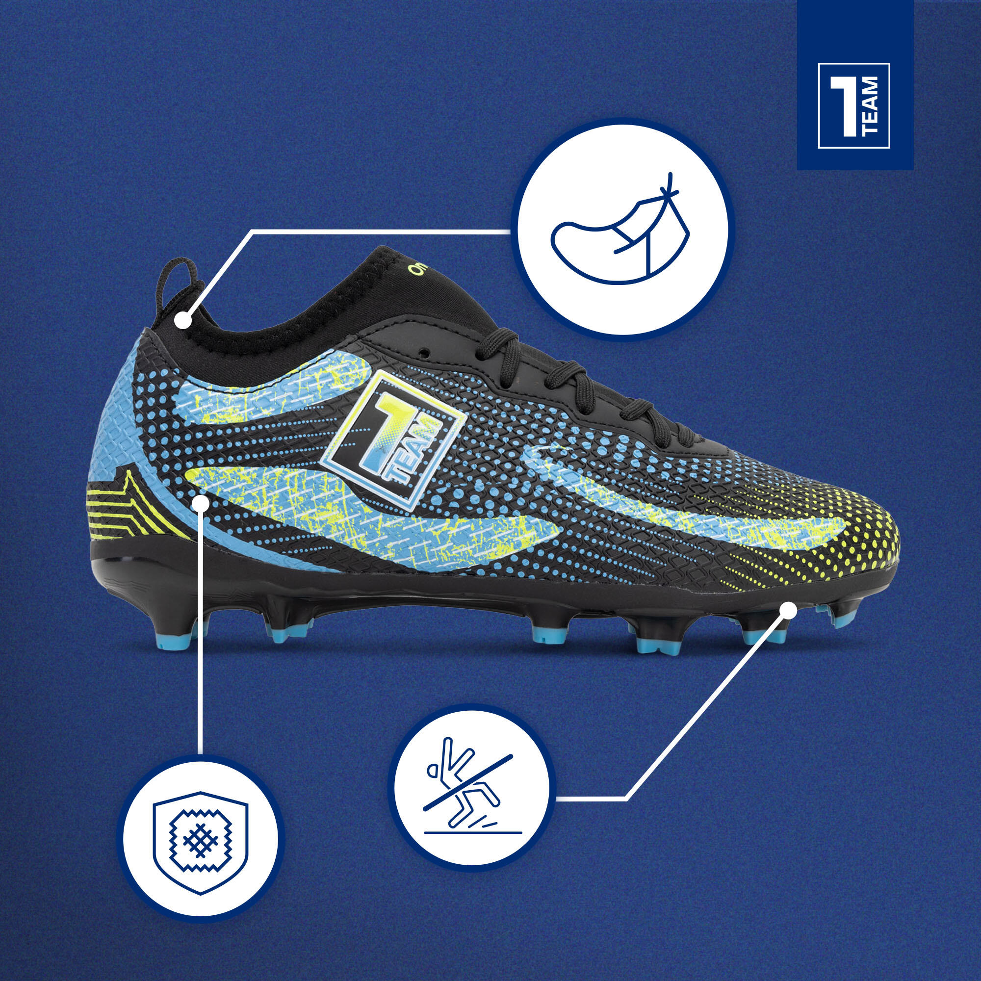 Scarpe da calcio per bambini OneTeam Robero Teen FG/AG 3/7