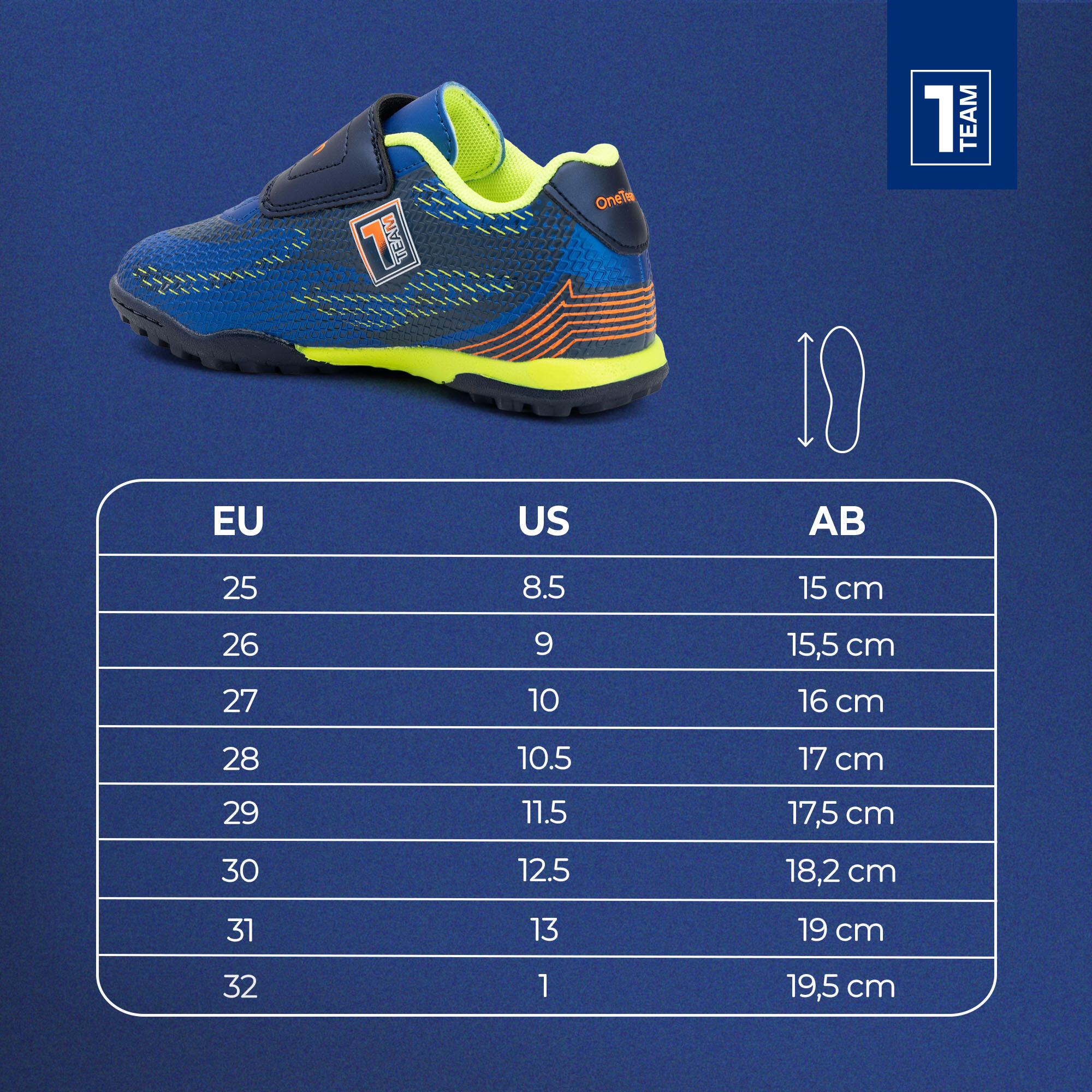 Scarpe da calcio per bambini OneTeam Robero Junior TF 2/7