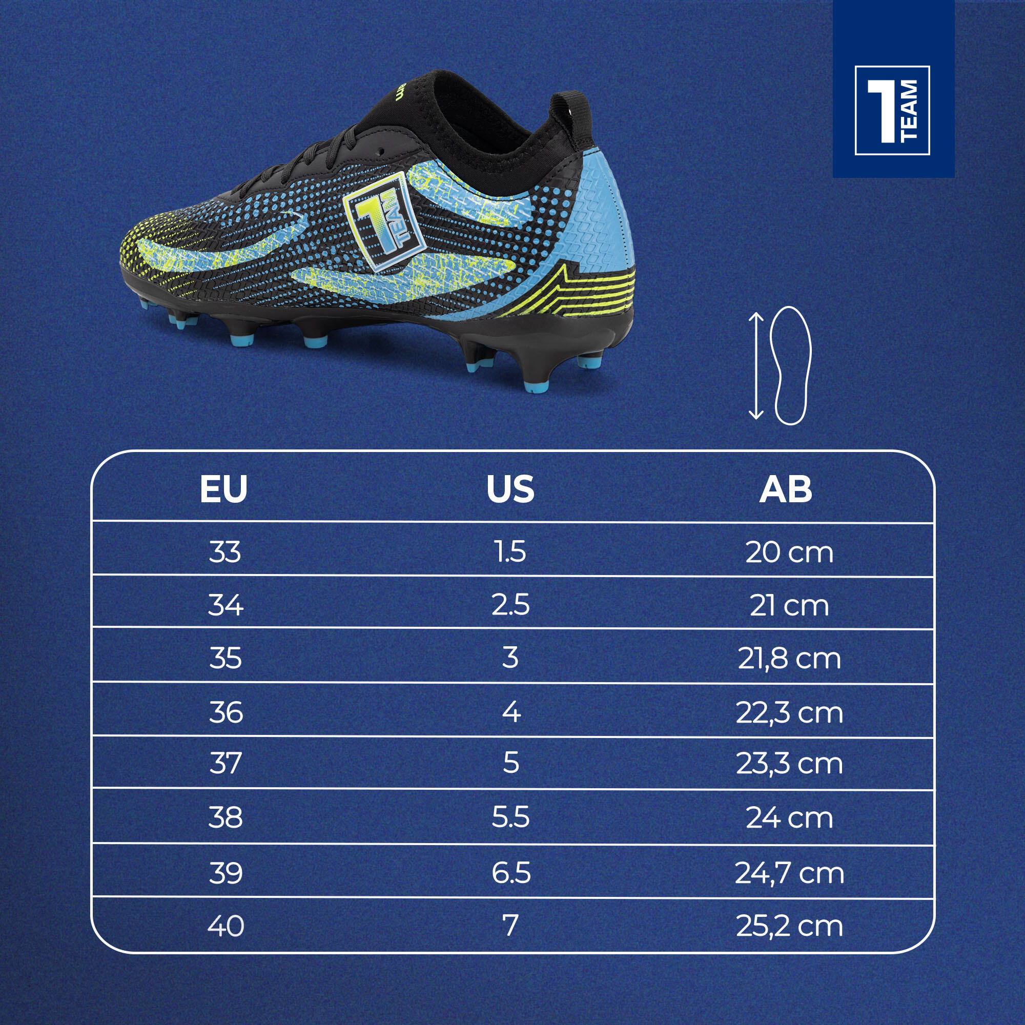 Scarpe da calcio per bambini OneTeam Robero Teen FG/AG 2/7