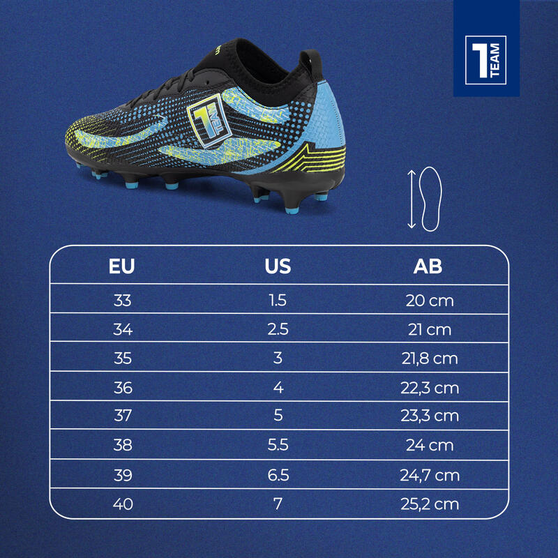 Pantofi de fotbal pentru copii OneTeam Robero Teen FG/AG