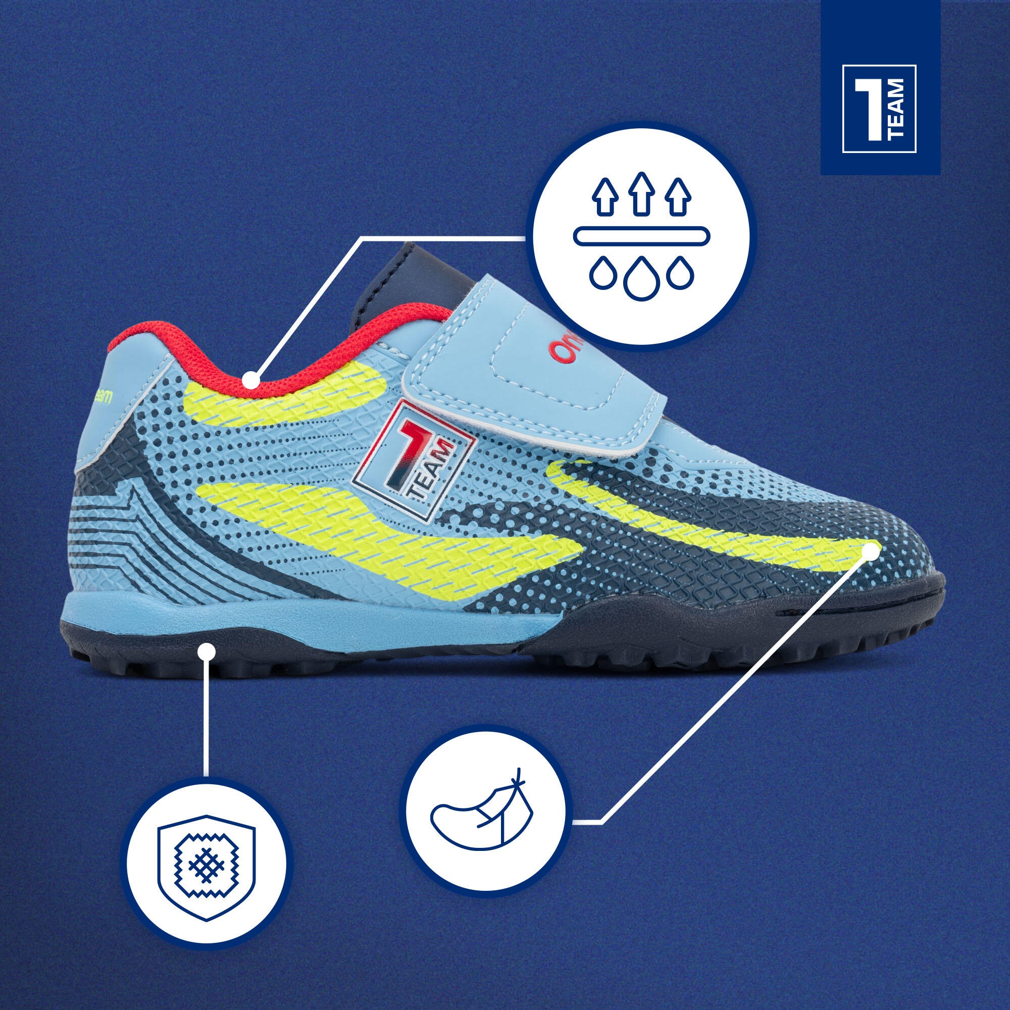 Scarpe da calcio per bambini OneTeam Robero Junior TF 3/7