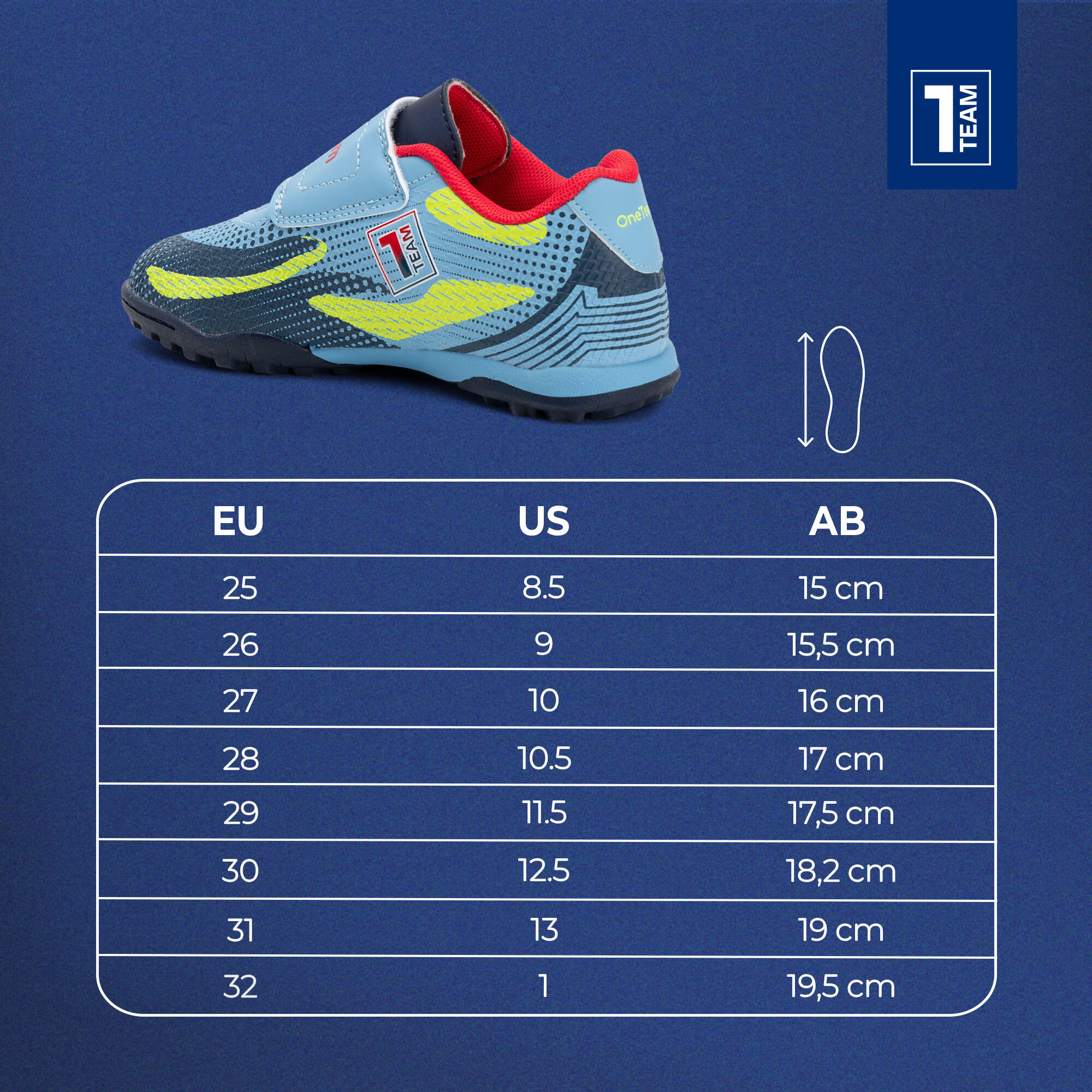 Scarpe da calcio per bambini OneTeam Robero Junior TF 2/7