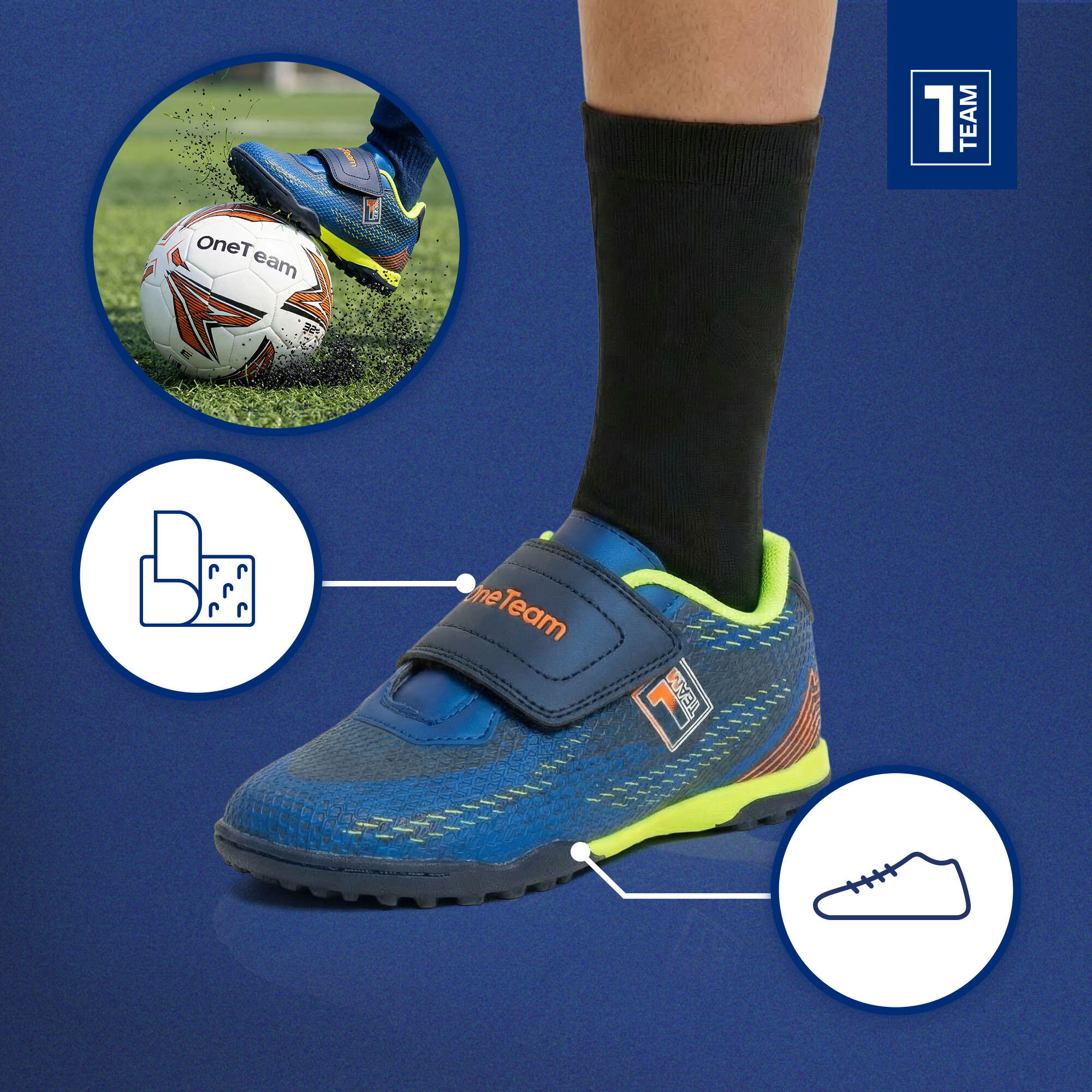 Scarpe da calcio per bambini OneTeam Robero Junior TF 4/7