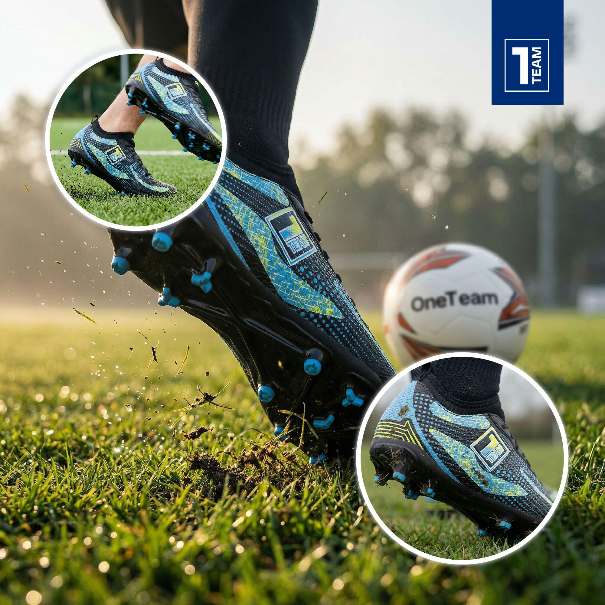 Scarpe da calcio per bambini OneTeam Robero Teen FG/AG 6/7