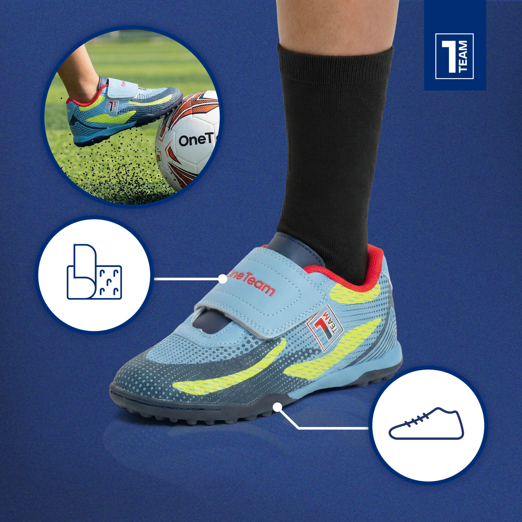 Scarpe da calcio per bambini OneTeam Robero Junior TF 4/7