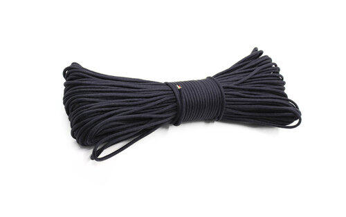 Paracord 4en1 Origin Outdoors 30m Negro: Hilo de Fuego, Pesca y Supervivencia 2/4