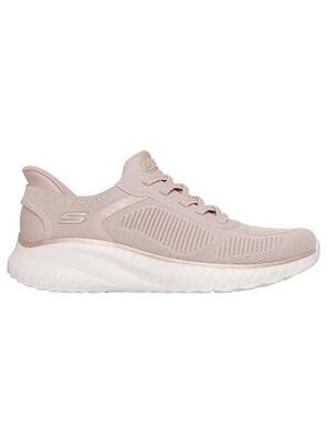 Scarpe da ginnastica da donna Skechers bobs squad slip Rosa