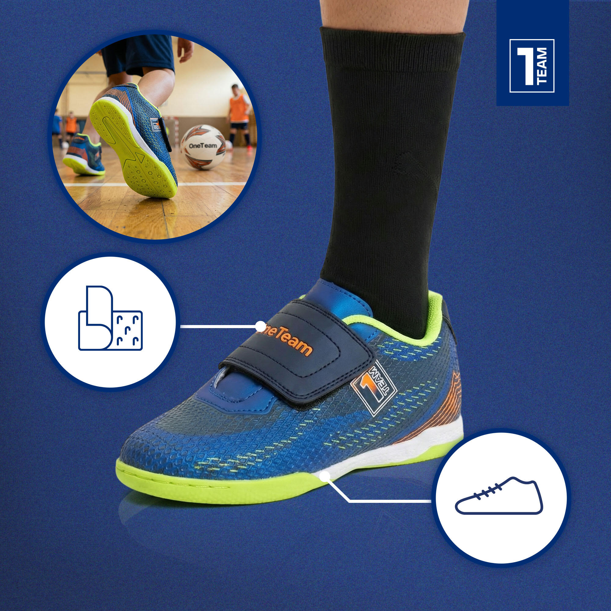 Chaussures de football pour enfants OneTeam Robero Junior IC 4/7