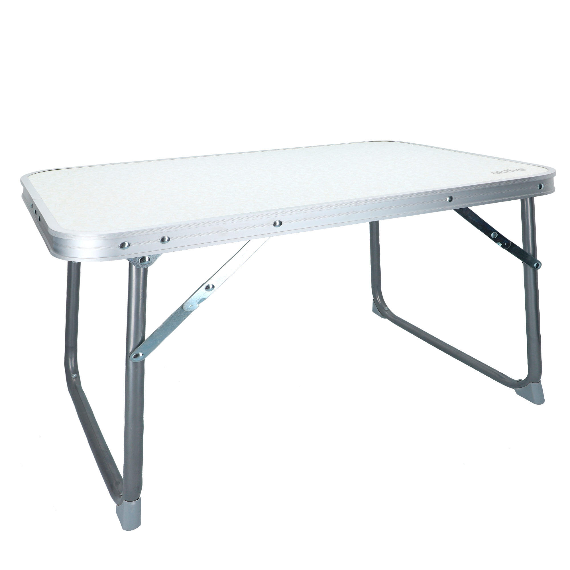 Table de camping, plage ou jardin légère et portable, blanc - Aktive Camping 3/7