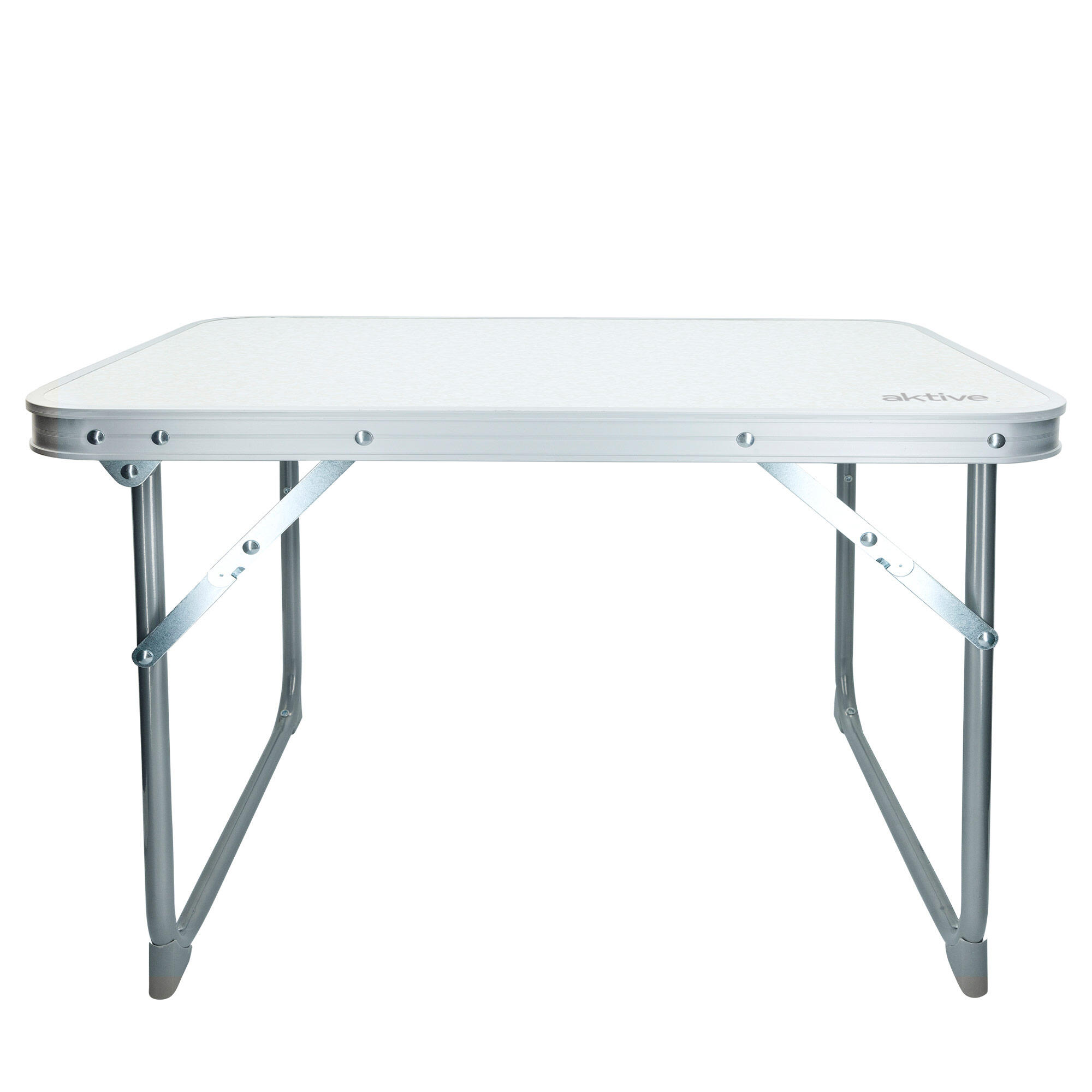 Table de camping, plage ou jardin légère et portable, blanc - Aktive Camping 2/7