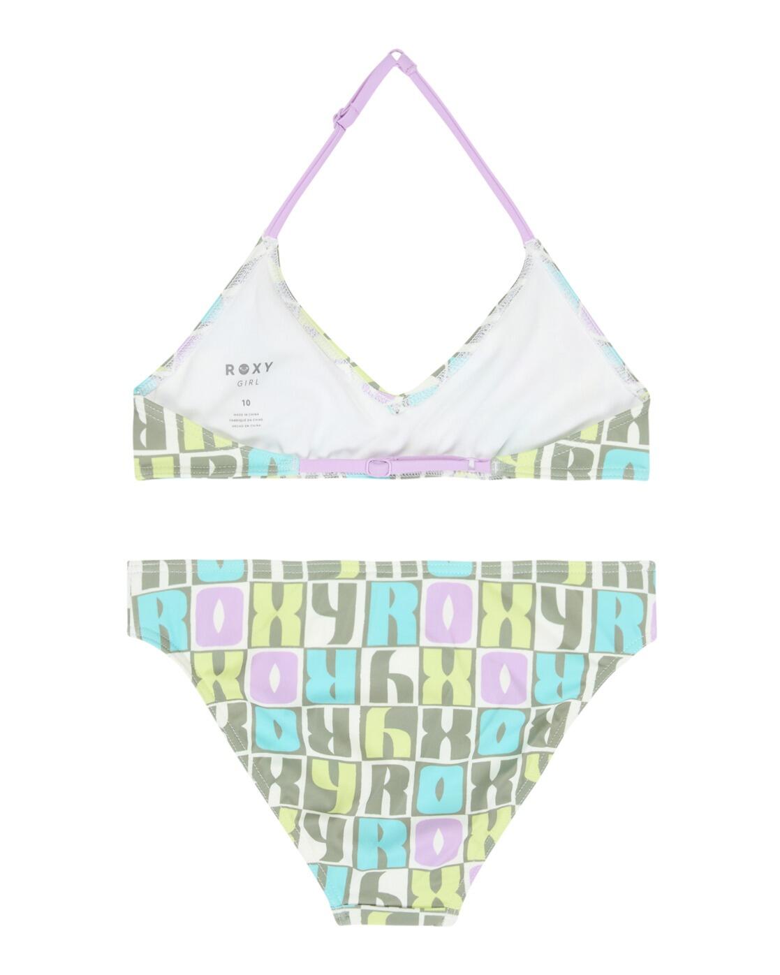Zweiteiliges Bralette-Bikini-Set LETTER UP SET Grün Mädchen 6-16 2/3