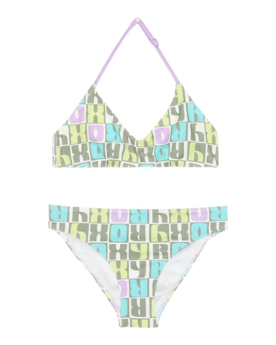 Zweiteiliges Bralette-Bikini-Set LETTER UP SET Grün Mädchen 6-16 1/3
