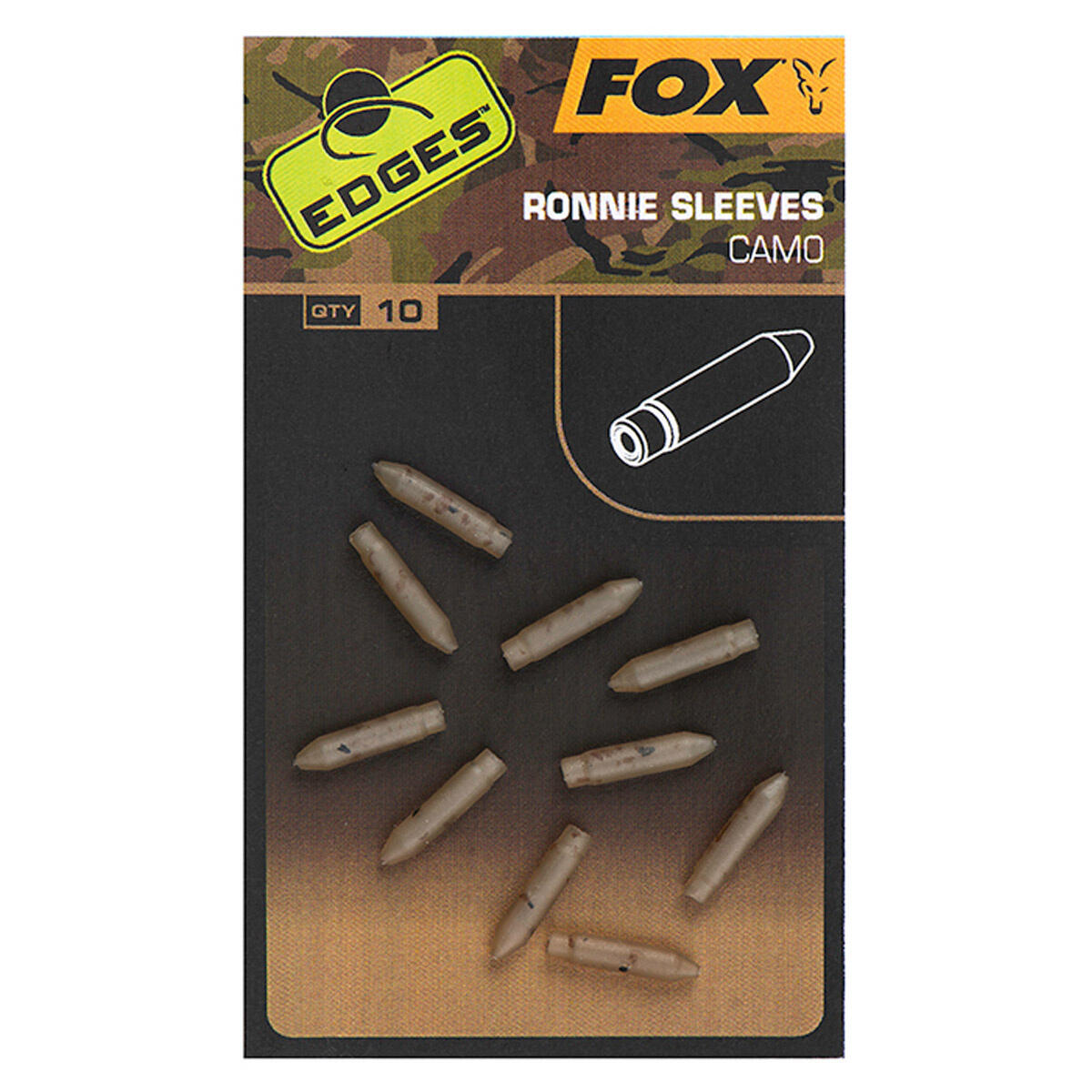 draaikoppelingen Fox Edges Camo Ronnie Sleeves (x10) 3/3