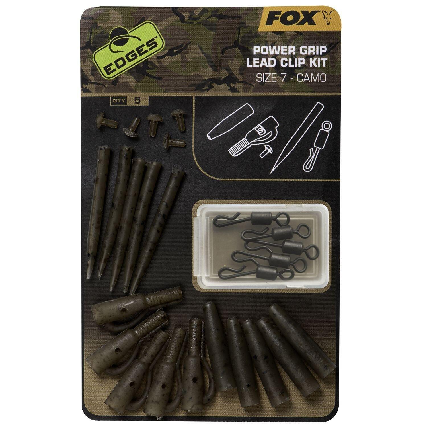 Kit agrafe plomb Fox edges power grip 4/4
