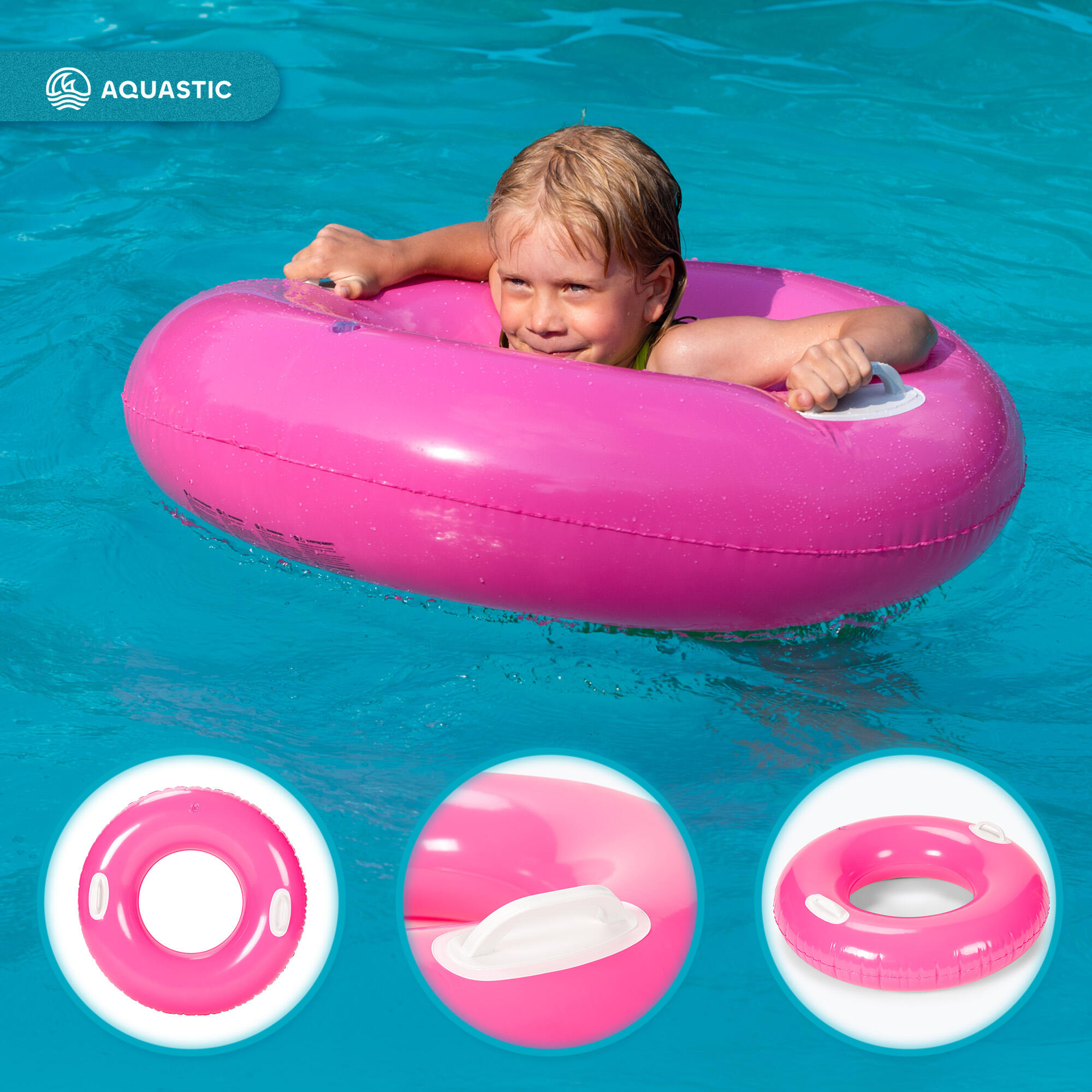 Anello da nuoto per bambini AQUASTIC 3/7