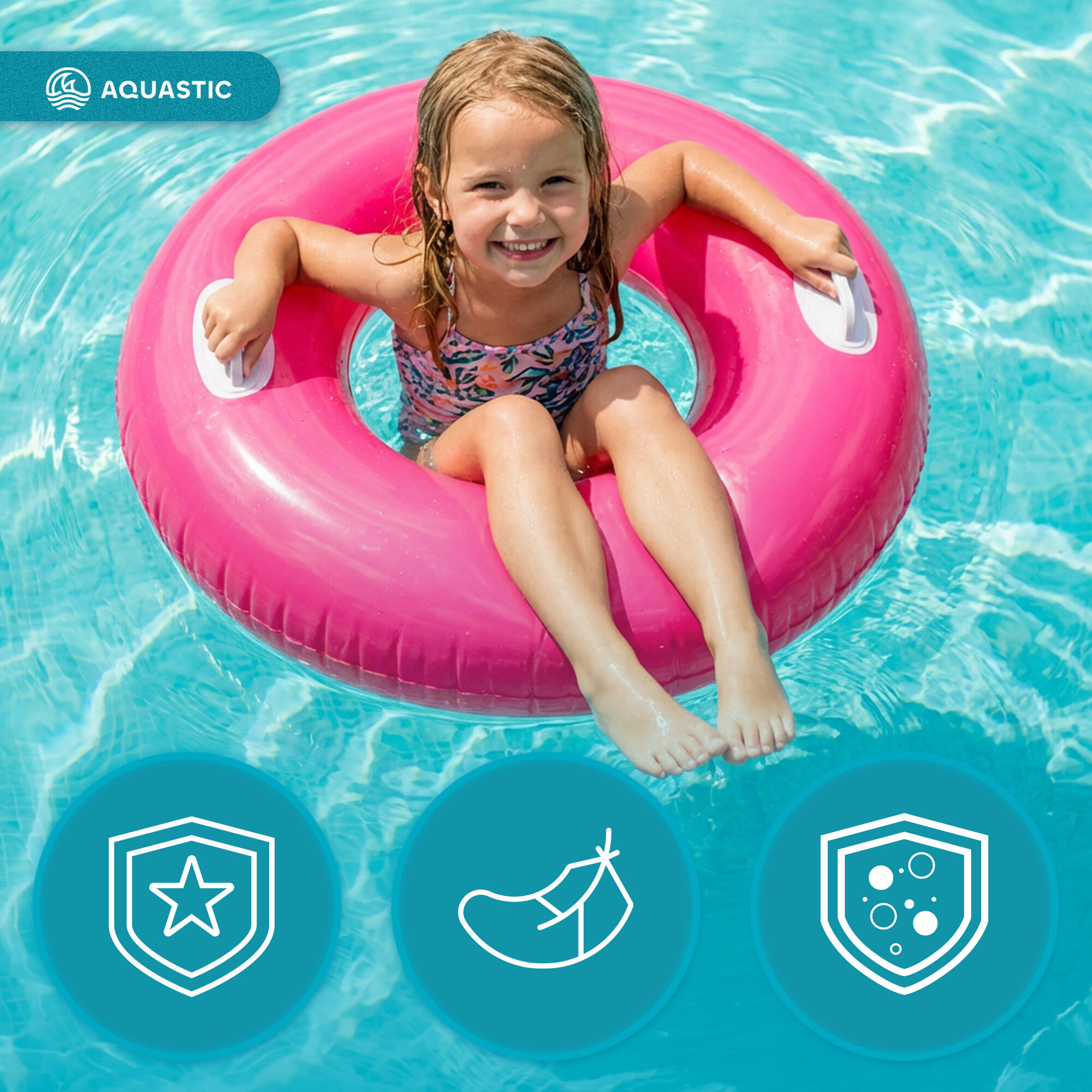 Anello da nuoto per bambini AQUASTIC 5/7