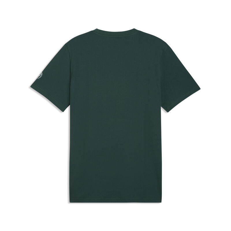 Tricou bărbați logo Manchester City Ftblculture, verde închis PUMA