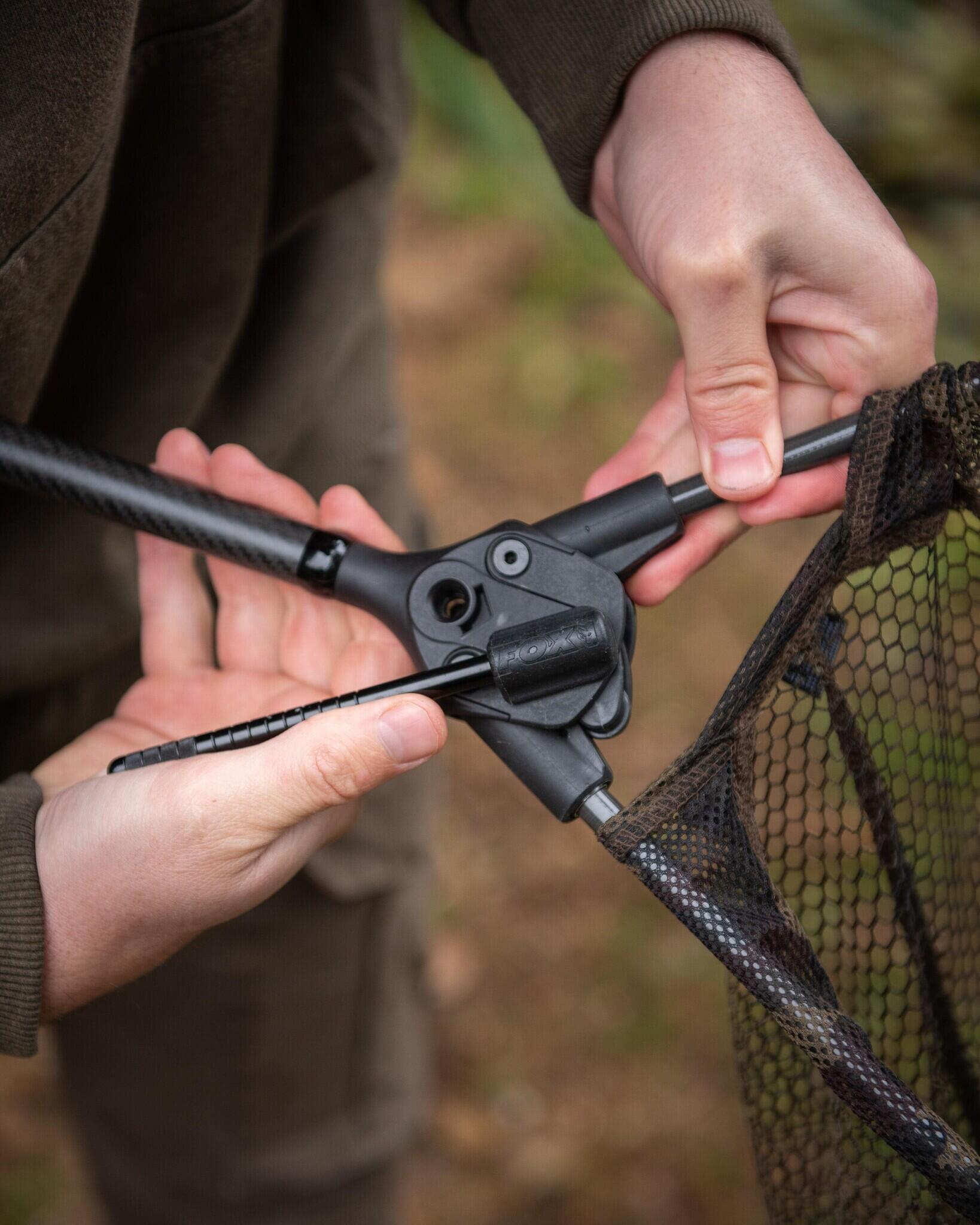 Fox Lever Lok Landing Net 42" " 8' 2 Piece handle" 2/7