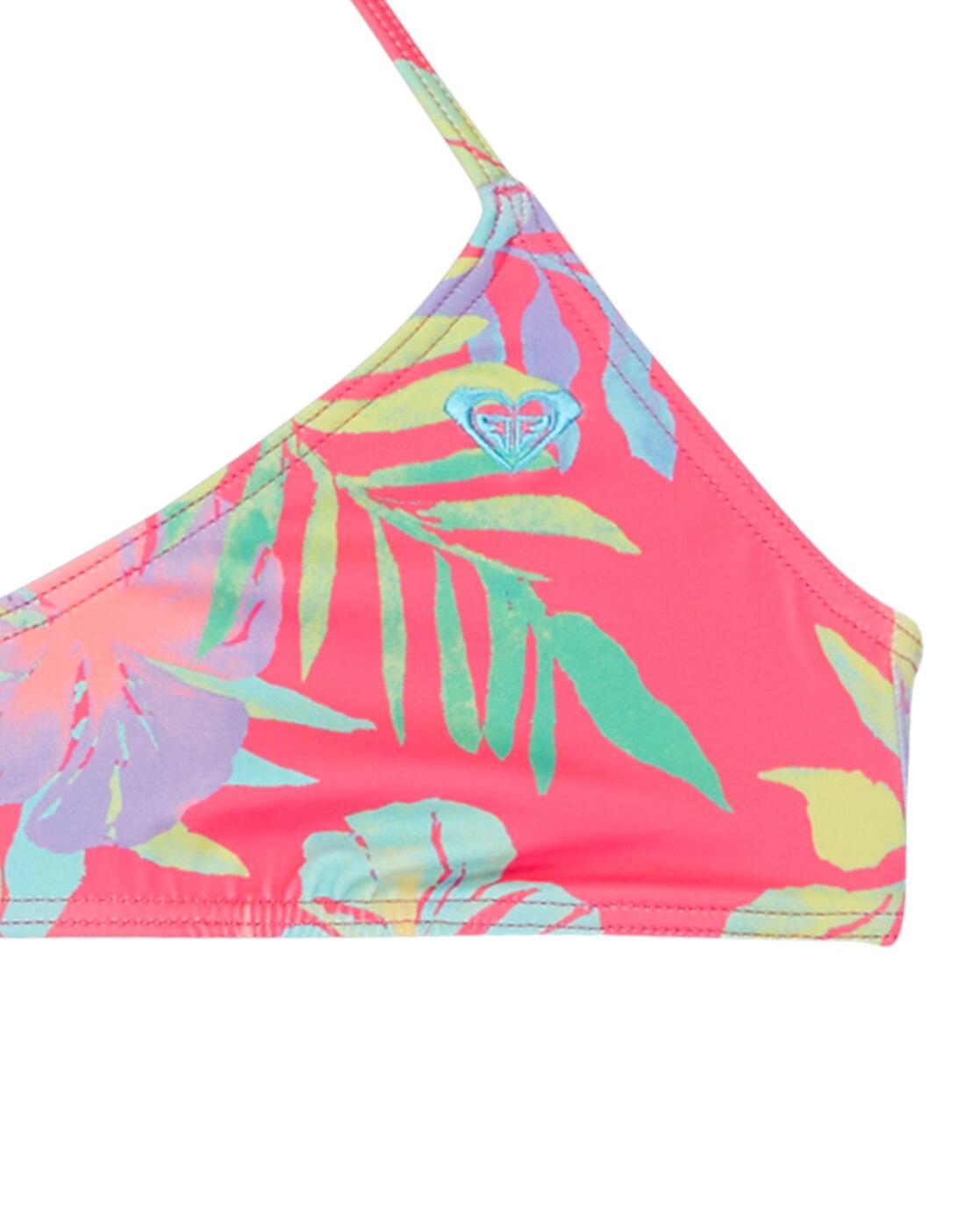 Zweiteiliges Bralette-Bikini-Set AQUARELLA SET Rosa Mädchen 6-16 3/3