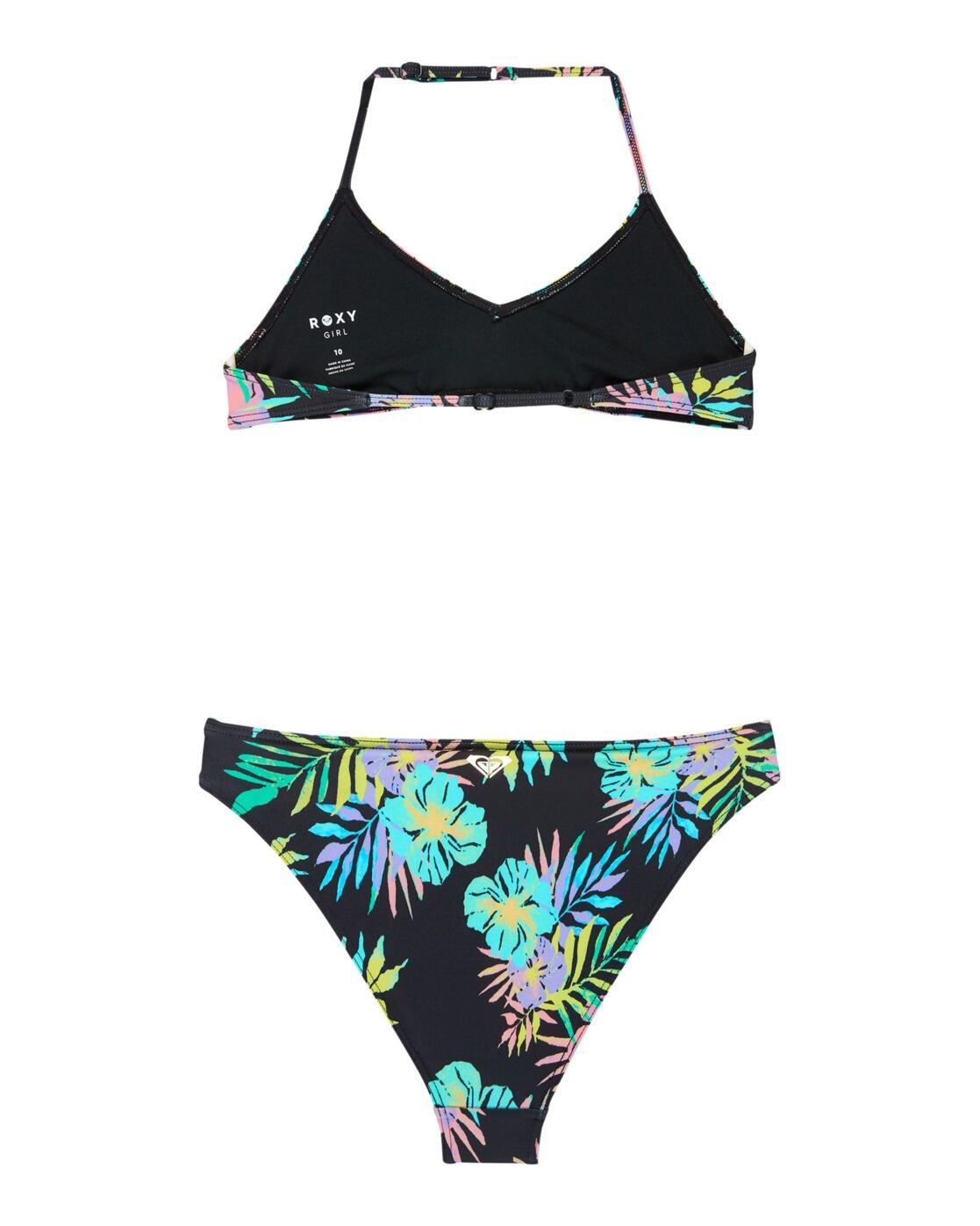 Zweiteiliges Bralette-Bikini-Set ROXY ACTIVE SET Schwarz Meisjes 6-16 2/3