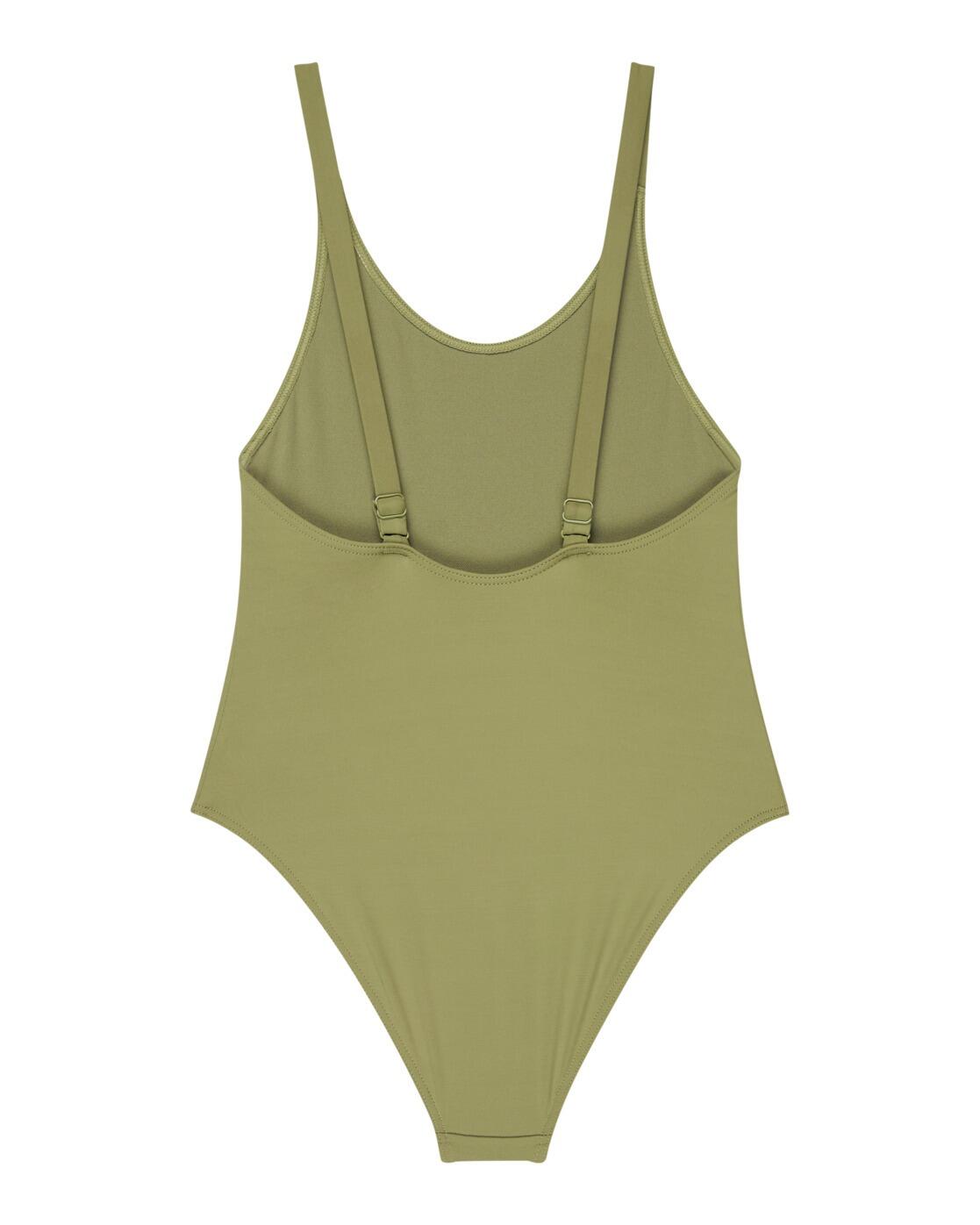 Maillot de bain une pièce SOLID ACTIVE ONE-PIECE Vert Fille 2/3