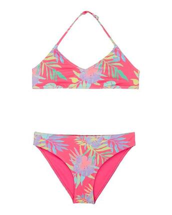 Zweiteiliges Bralette-Bikini-Set AQUARELLA SET Rosa Mädchen 6-16